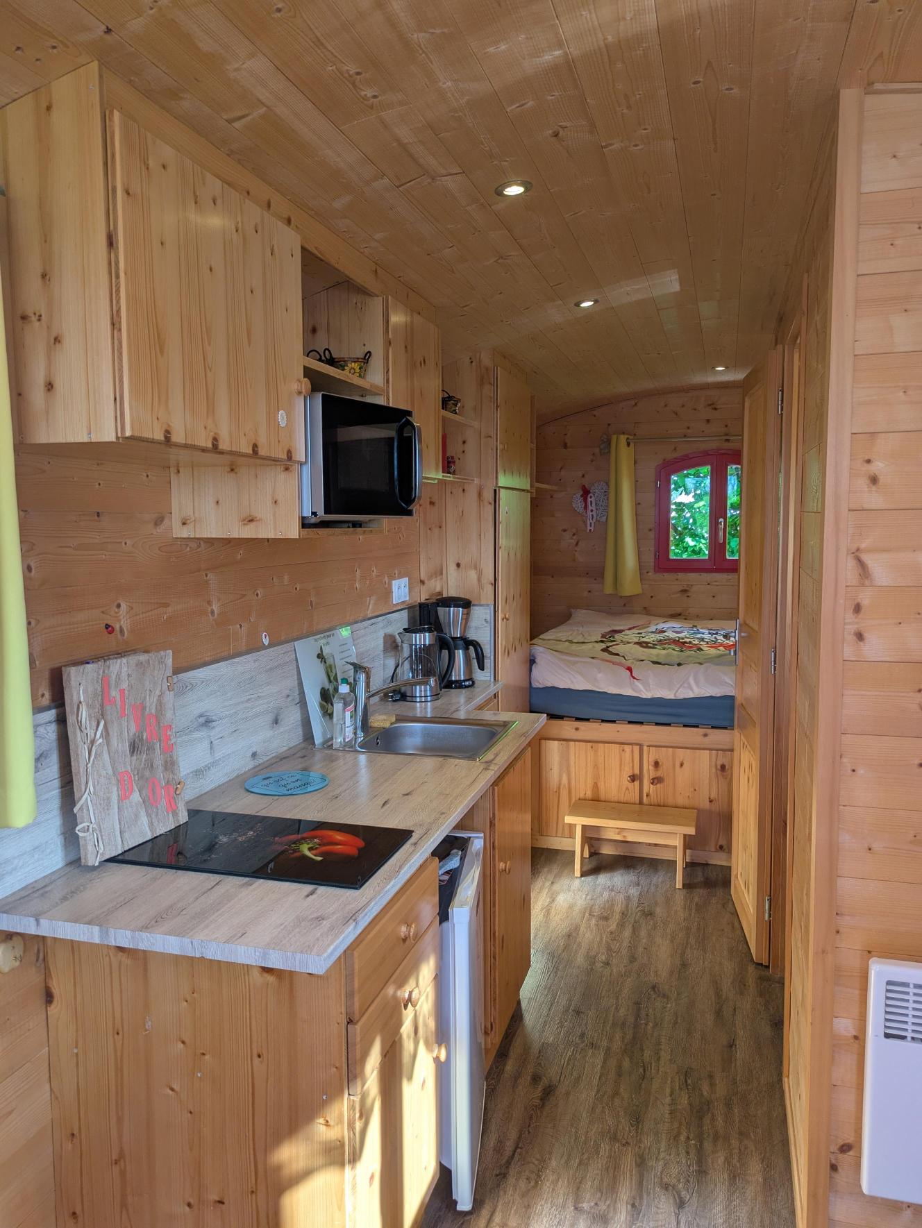 photo intérieur roulotte